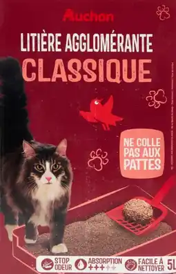 Auchan Auchan litière minérale agglomérante auchan offre