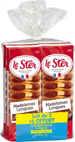 Auchan Le ster madeleines longues marbrées le ster offre
