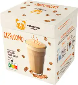 Auchan Colombus capsules de café cappucino dolce gusto colombus offre