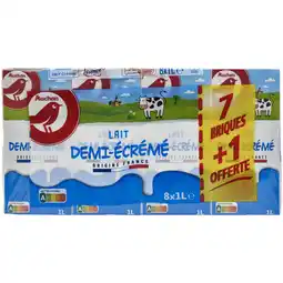 Auchan Auchan lait demi-écrémé auchan offre