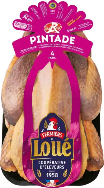 Auchan Loue pintade fermière de loué label rouge offre