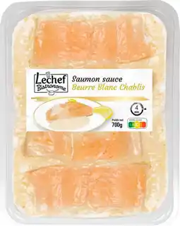 Auchan Lechef pavé de saumon sauce au beurre blanc chablis offre