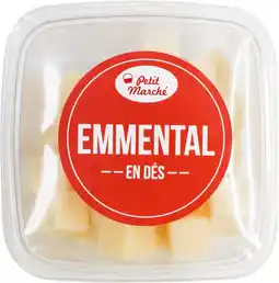 Auchan Sans marque dés de fromage emmental petit marché offre