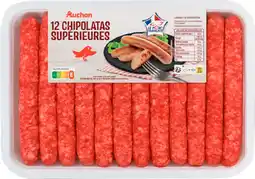 Auchan Auchan 12 chipolatas supérieures auchan offre