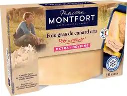 Auchan Sans marque foie gras de canard cru surgelé maison montfort offre
