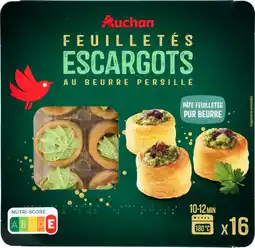 Auchan Auchan feuilletés escargots au beurre persillé auchan offre