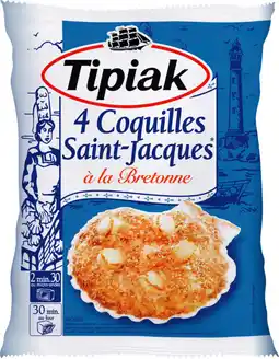 Auchan Tipiak coquilles st-jacques à la bretonne tipiak offre