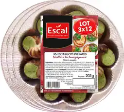 Auchan Escal escargots préparés à la bourguignonne escal offre