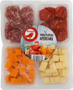 Auchan Auchan plateau apéro auchan assortiment de charcuterie et fromage offre