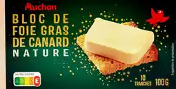 Auchan Auchan bloc foie fras de canard nature auchan offre