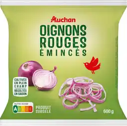 Auchan Auchan oignons rouges emincés surgelés auchan offre