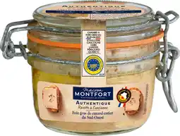 Auchan Montfort foie gras de canard entier recette à l'ancienne igp montfort offre