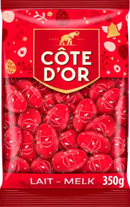 Auchan Cote d or petits oeufs au chocolat au lait côte d'or offre