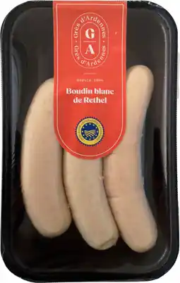 Auchan Supermarché Rethel charcuterie 3 boudins blancs de rethel igp offre