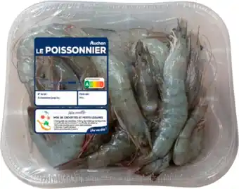 Auchan Supermarché Sans marque gambas entières crues décongelées offre