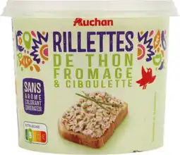 Auchan Supermarché Auchan rillettes de thon fromage et ciboulette auchan offre