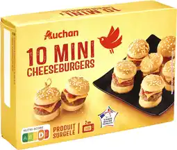 Auchan Supermarché Auchan mini cheeseburgers surgelés auchan offre