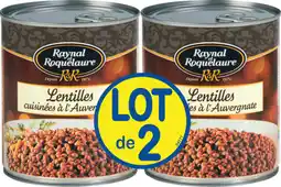 Auchan Supermarché Raynal et roquelaure lentilles cuisinées à l'auvergnate raynal et roquelaure offre