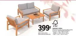 E.Leclerc Brico SALON BAS 4 PIÈCES offre