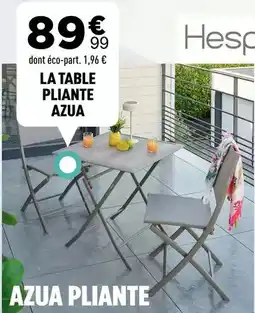 Centrakor La table pliante azua offre