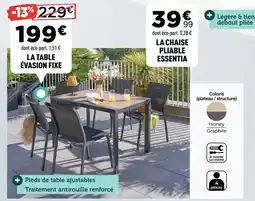 Centrakor La chaise pliable essential offre