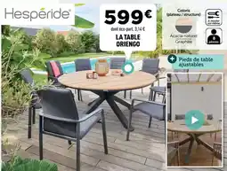 Centrakor La table oriengo offre