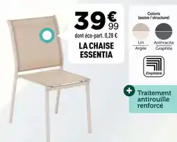 Centrakor La chaise essential offre
