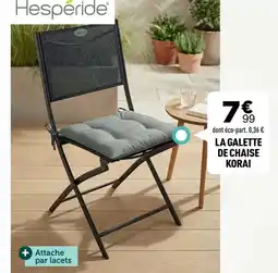 Centrakor La galette de chaise offre