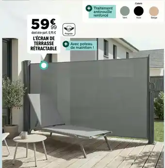 L'écran de terrasse