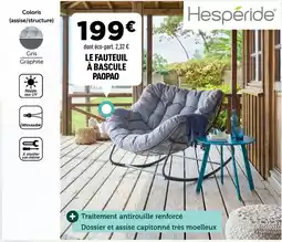 Centrakor Le fauteuil a bascule offre