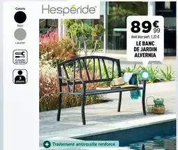 Centrakor Le banc de jardin alvernia offre
