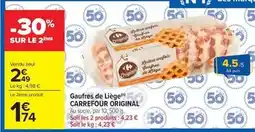 Carrefour Market Carrefour - gaufres de liege offre