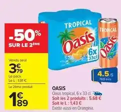 Carrefour Market Oasis - tropical offre