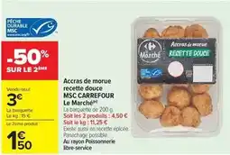 Carrefour Market Carrefour - accras de morue recette douce msc offre