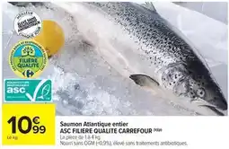 Carrefour Market Carrefour - saumon atlantique entier asc filiere qualite offre