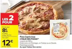 Carrefour Market L'italie des pizzas - pizza capricciosa offre