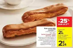Carrefour Market Eclair saveur pâte à tartiner offre