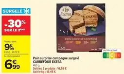 Carrefour Market Carrefour - pain surprise campagne surgelé extra offre
