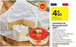 Carrefour Market Jort - camembert de normandie a.o.p offre