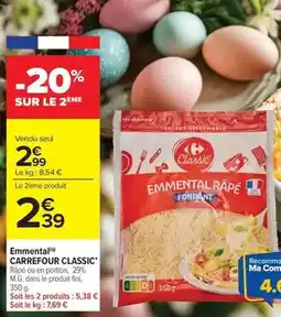 Carrefour Market Carrefour - emmental classic offre