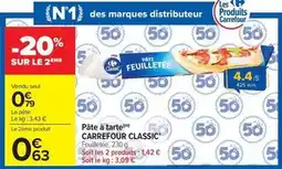 Carrefour Market Carrefour - pate a tarte classic offre