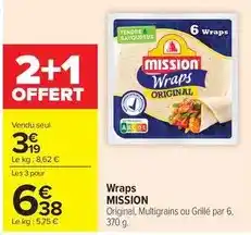Carrefour Market Wraps offre