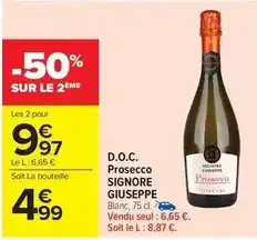 Carrefour Market Giuseppe - d.o.c. prosecco signore offre