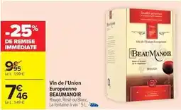 Carrefour Market Vin de l'union européenne offre