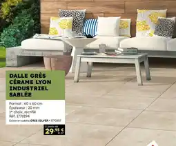 Doras Dalle gres céréme lyon industriel sablee offre