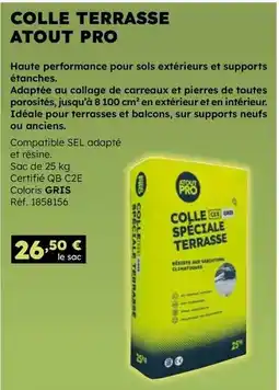 Doras Atout pro - colle terrasse offre
