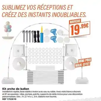 Dim - kit arche de ballon