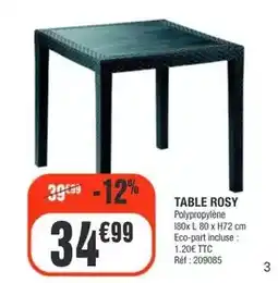 La Foir'Fouille Table rosy offre