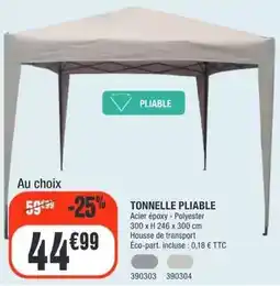 La Foir'Fouille Tonnelle pliable offre
