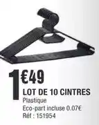 La Foir'Fouille Lot de 10 cintres offre